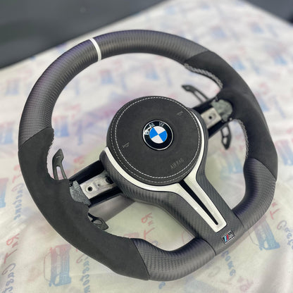 BMW Carbon Steering Wheel white