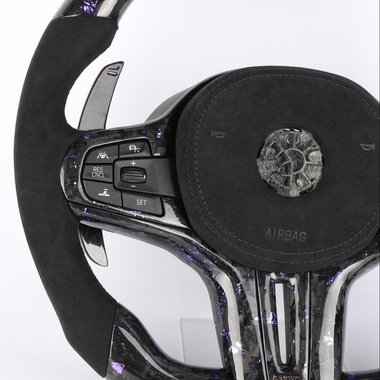 BMW G Series Alcantara Forged Carbon Steering Wheel