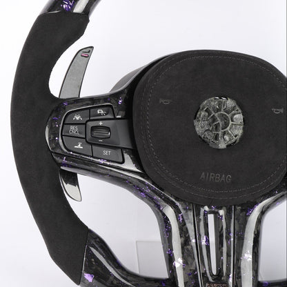 BMW G Series Alcantara Forged Carbon Steering Wheel