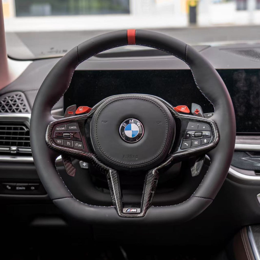 BMW G Series g30 LCI Carbon Fibre Flatbottom Steering Wheel