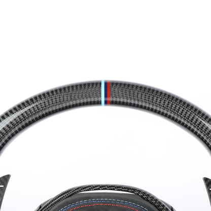 BMW Gloss Carbon Fibre Steering Wheel 