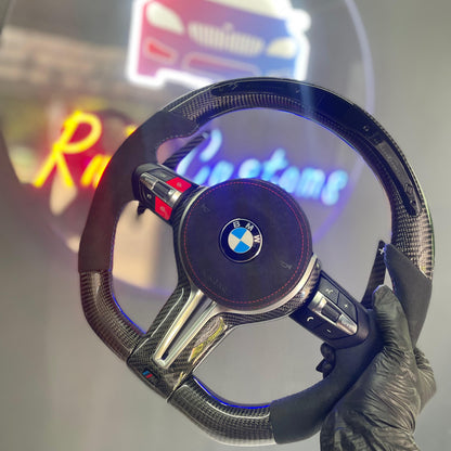 BMW LED Carbon Fibre Steering Wheel Alcantara