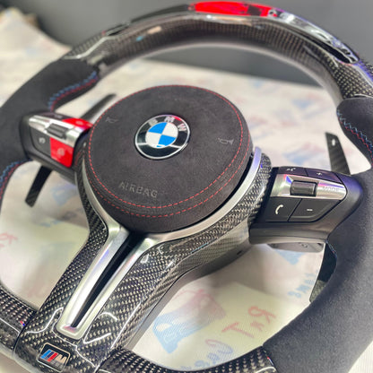 BMW LED STEERING WHEEL ALCANTARA AIRBAG COVER