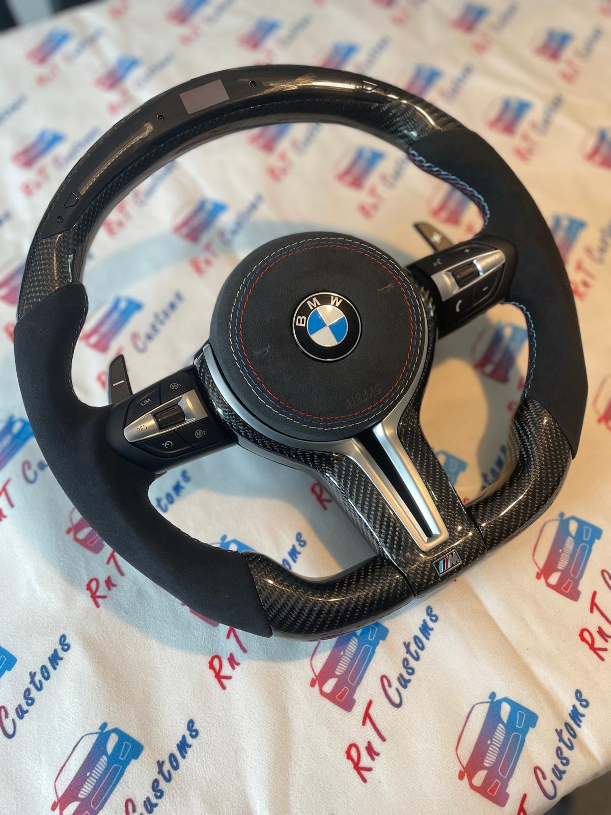BMW M3 F80 LED Carbon Fibre Steering Wheel
