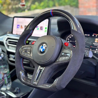 BMW M3 G80 Carbon Fibre Flatbottom Steering Wheel