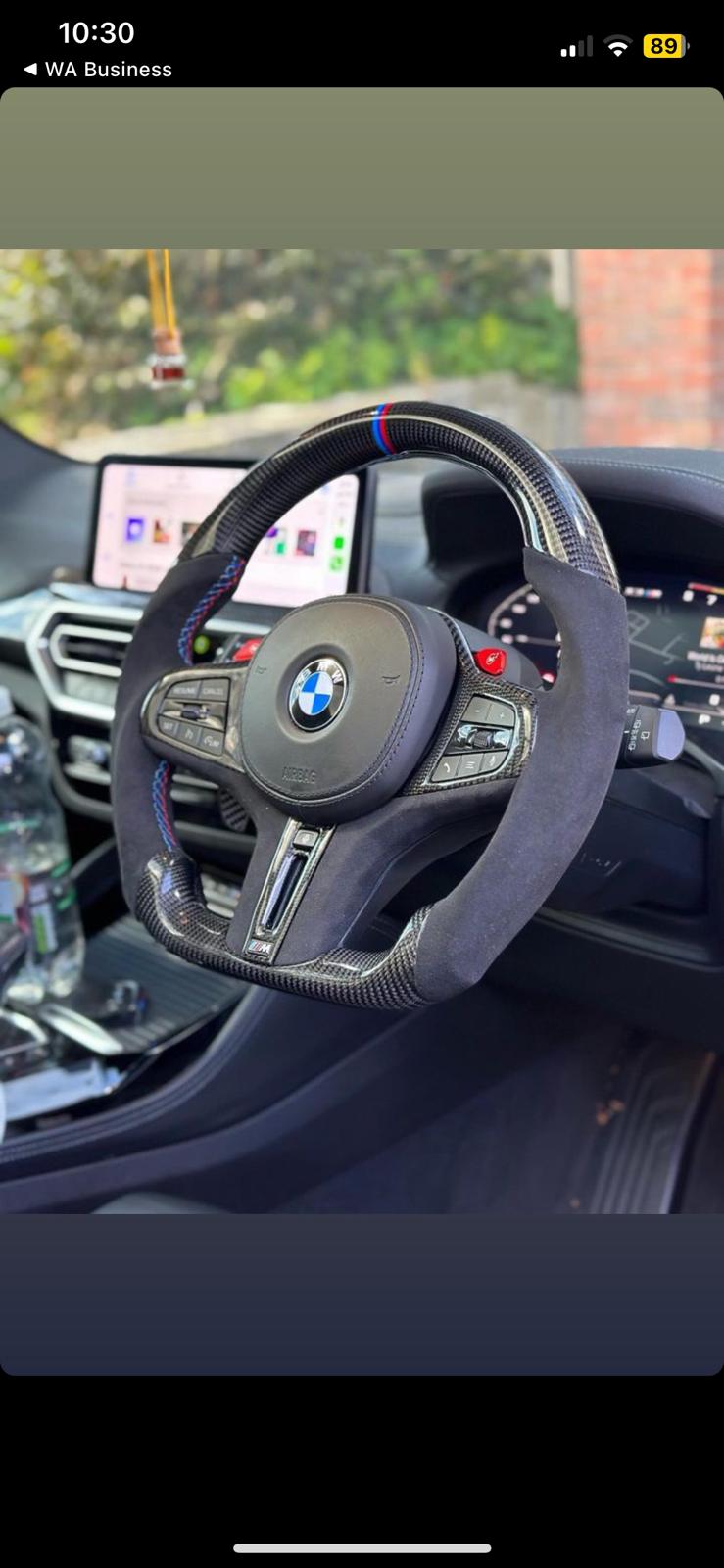 BMW M3 G80 Carbon Fibre Steering Wheel