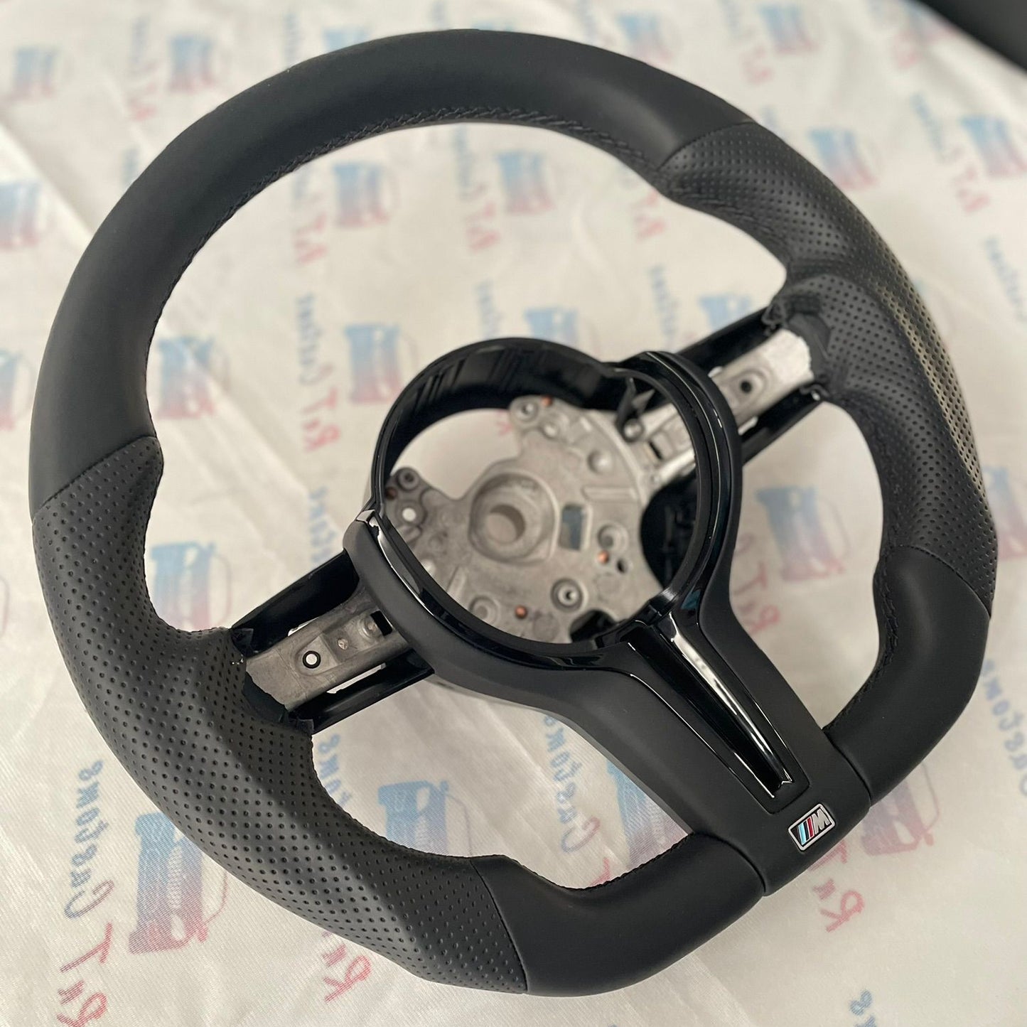 BMW Msport Steering Wheel Flatbottom Perforated leather