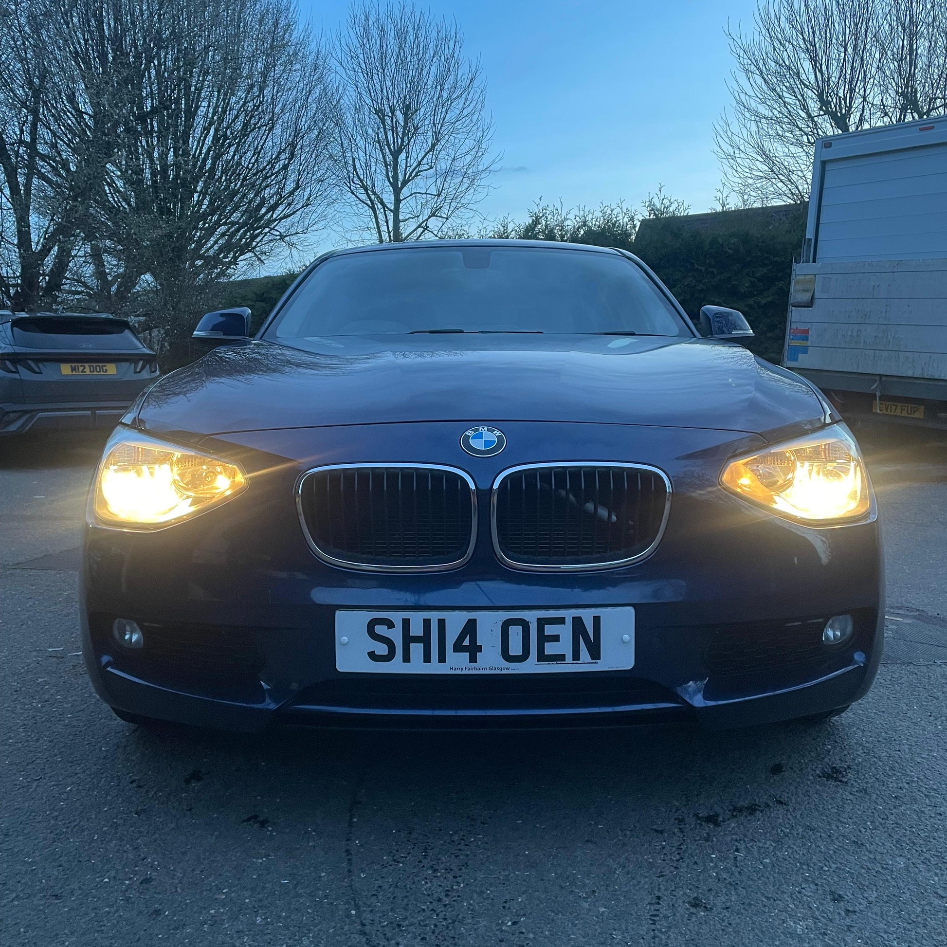 Blue bmw 1 series