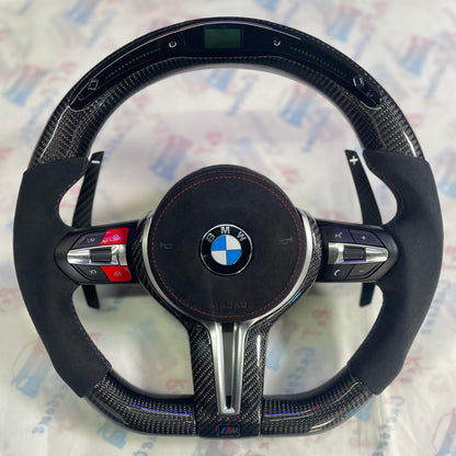 LED Carbon Fibre Steering Wheel BMW M3