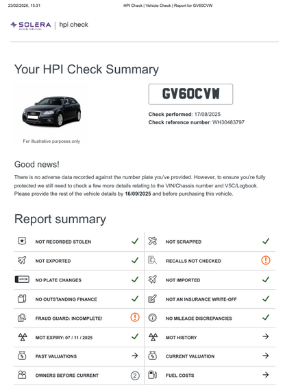 Audi A3 1.6 Technik MPI - Black