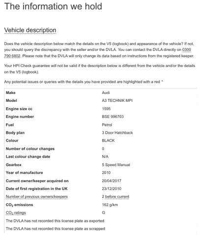 Audi A3 1.6 Technik MPI - Black
