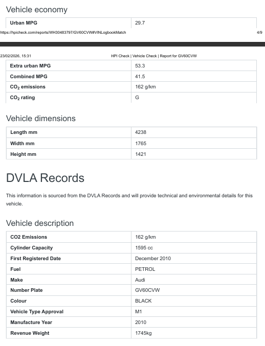 Audi A3 1.6 Technik MPI - Black