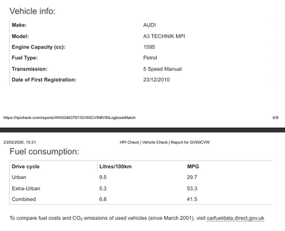 Audi A3 1.6 Technik MPI - Black