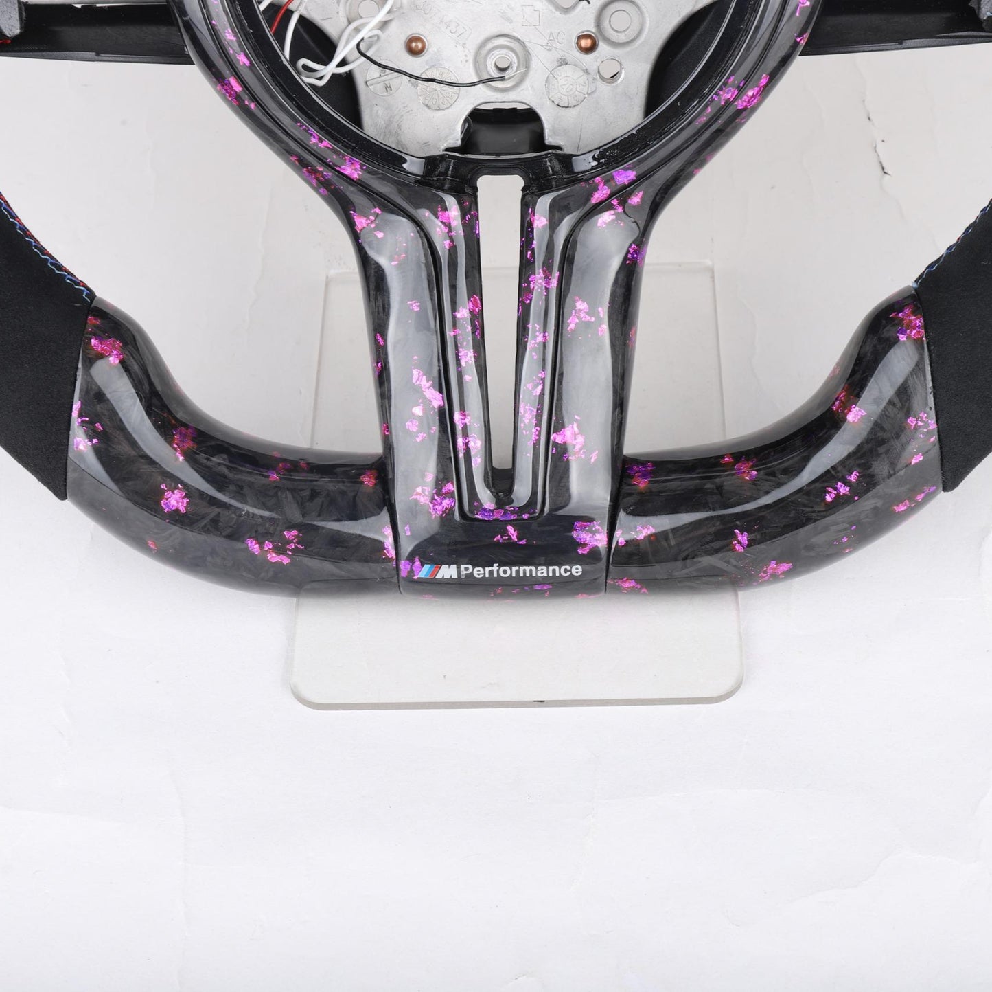 Purple Forged Carbon BMW Steering Wheel