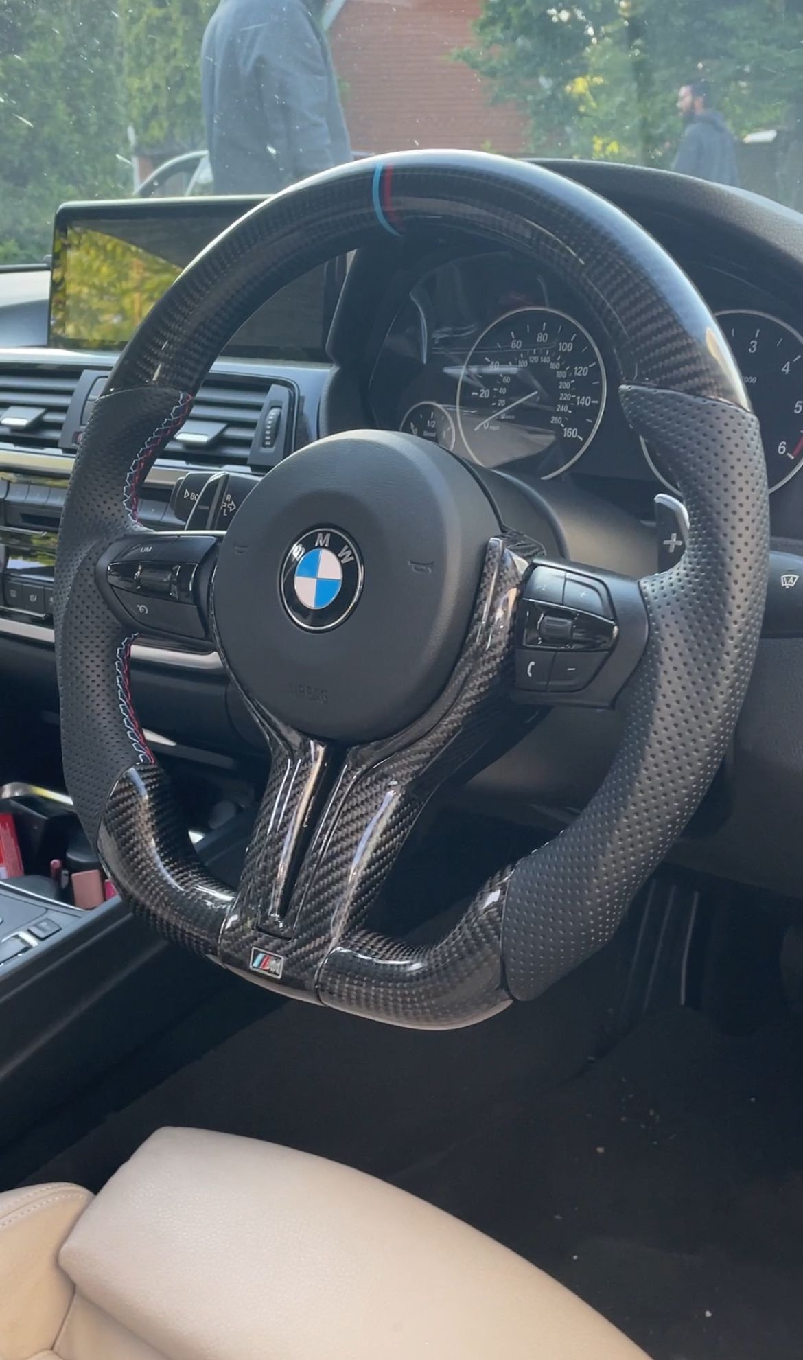 BMW (F Series) Carbon Fibre Steering Wheel Full Set