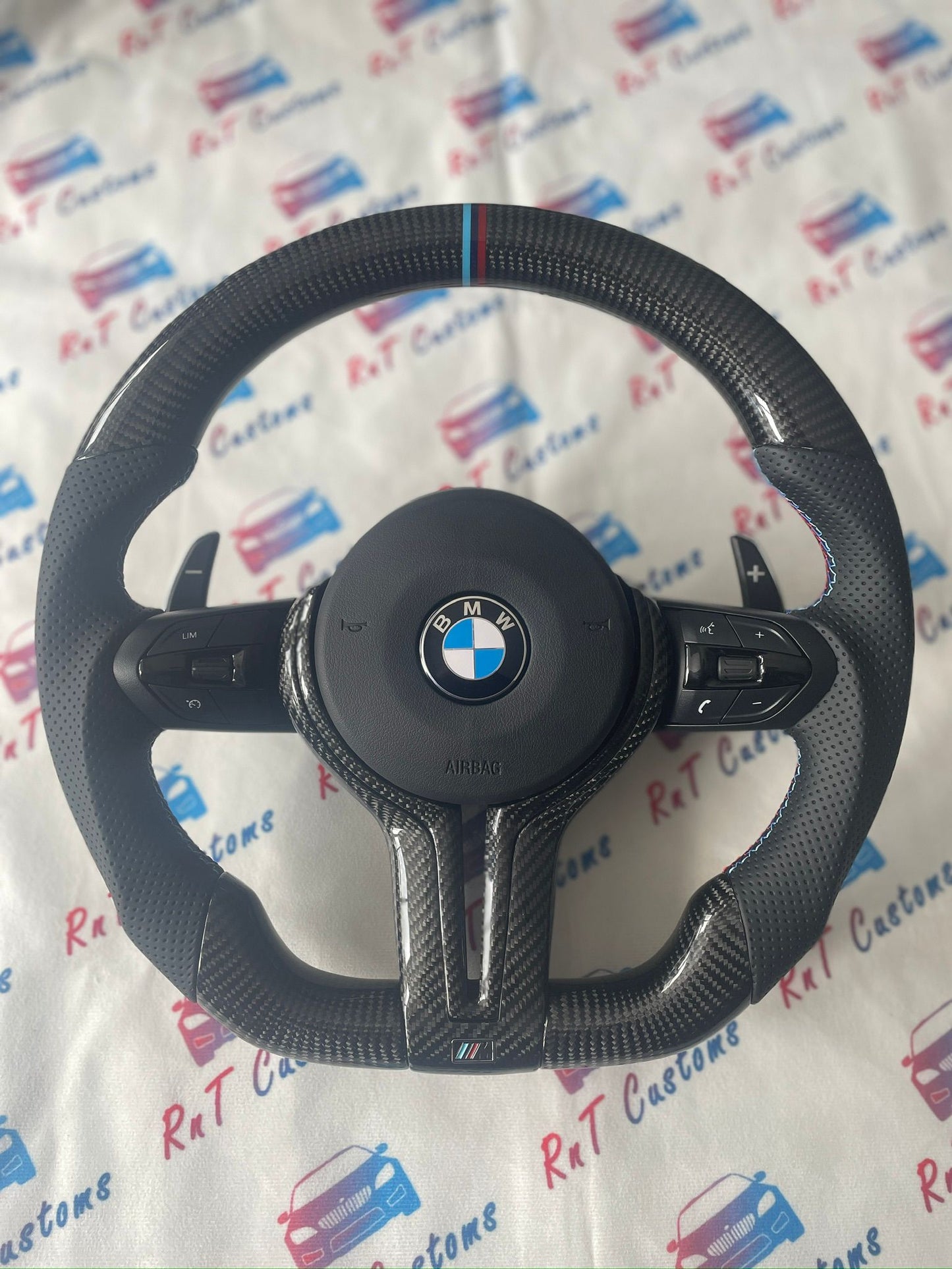 BMW (F Series) Carbon Fibre Steering Wheel Full Set