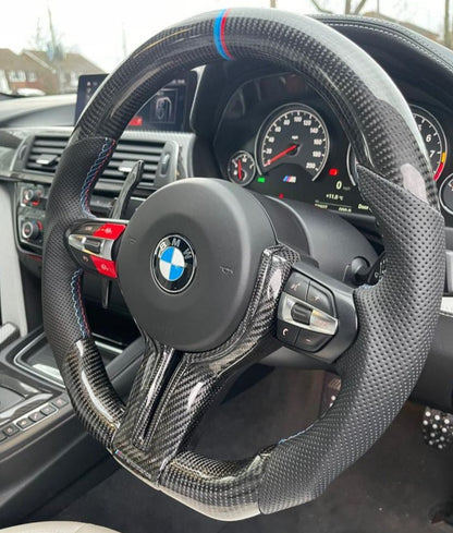 BMW (F Series) Carbon Fibre Steering Wheel Full Set
