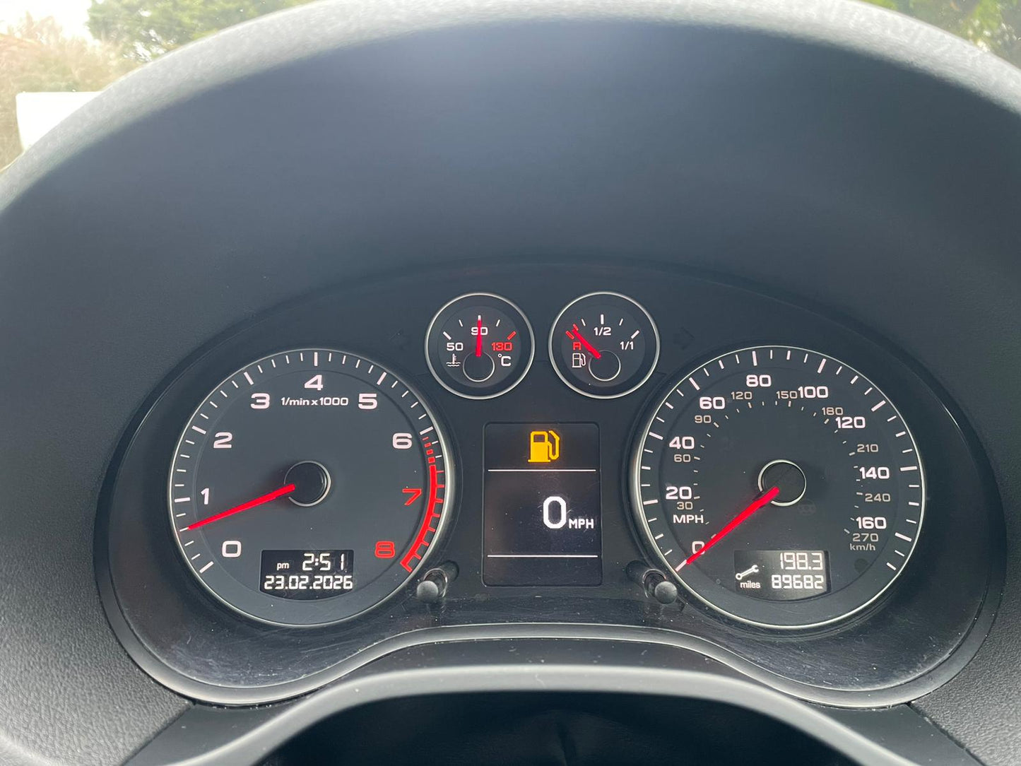 audi a3 speedometer