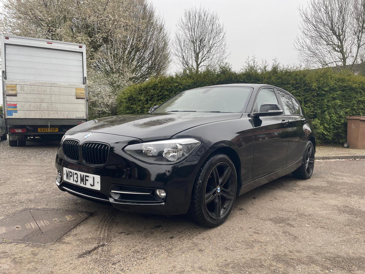 black bmw 116i series auto