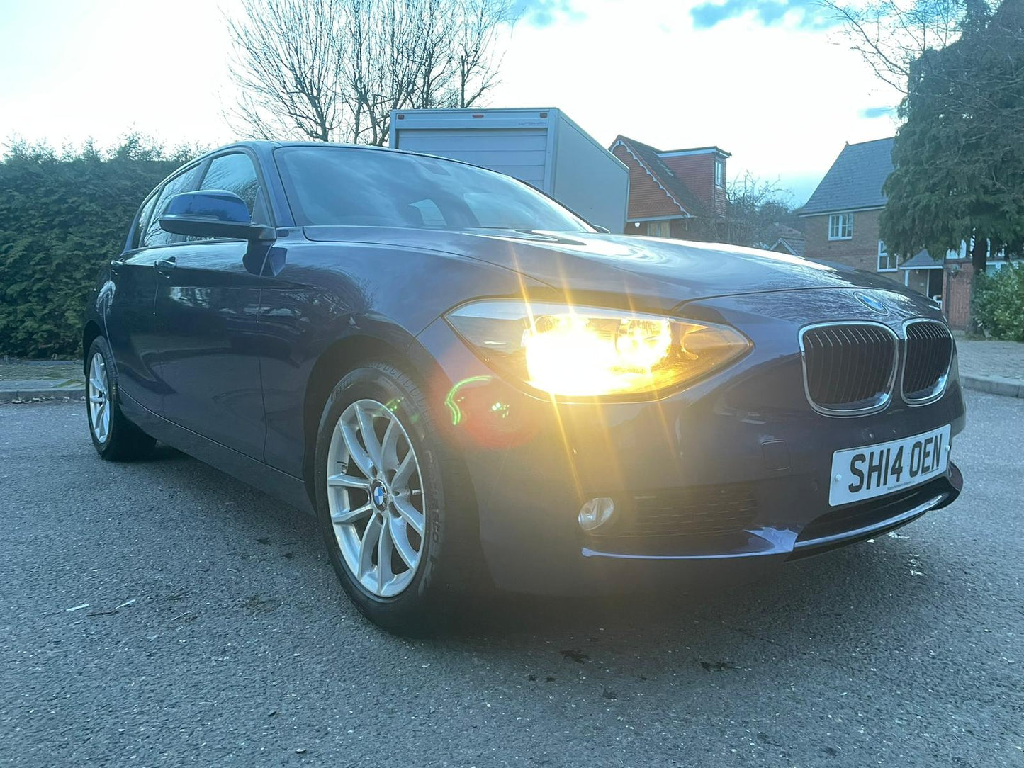 blue bmw 116i 