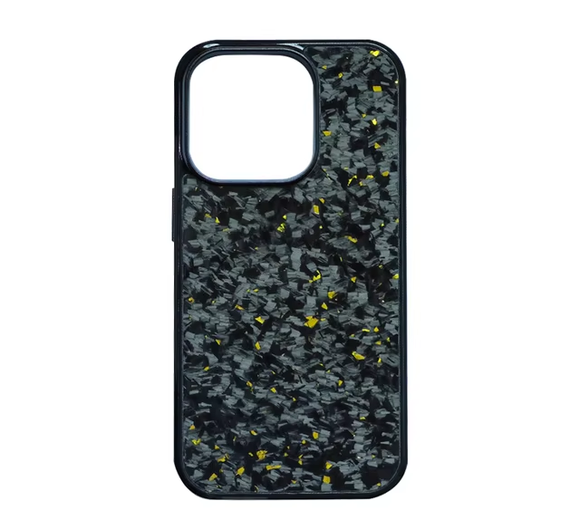Gloss Carbon & Forged Carbon Fibre Anti-fall Phone Case for iPhone 12 / 13 / 14 / 15 / 16