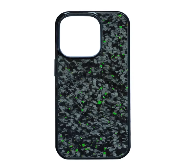 Gloss Carbon & Forged Carbon Fibre Anti-fall Phone Case for iPhone 12 / 13 / 14 / 15 / 16