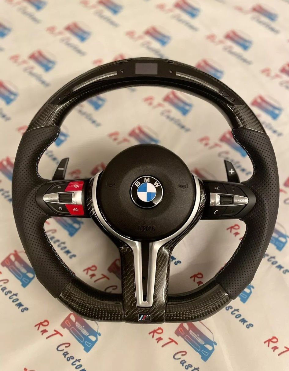 BMW (F Series) LED Carbon Fibre Steering Wheel Full Set
