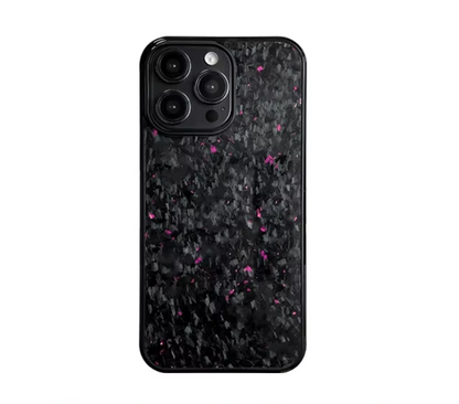 Gloss Carbon & Forged Carbon Fibre Anti-fall Phone Case for iPhone 12 / 13 / 14 / 15 / 16